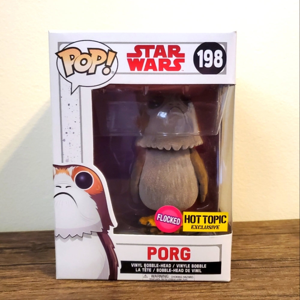 Starwars Funko POP! Flocked Porg Exclusive